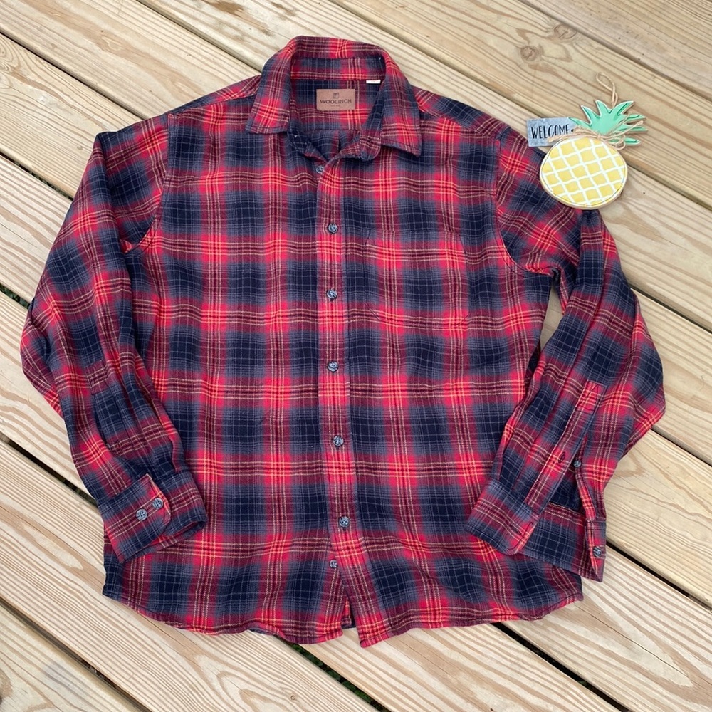 Woolrich Button Down Flannel Size Largel1 - image 1
